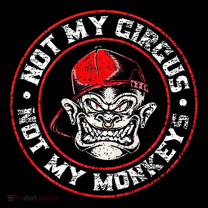 Not My Circus Not My Monkeys Short Acrylic Beanie