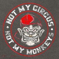 Not My Circus Not My Monkeys Cotton Canvas Backpack
