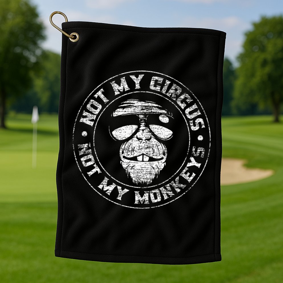 Not My Circus Not My Monkeys Golf Towel