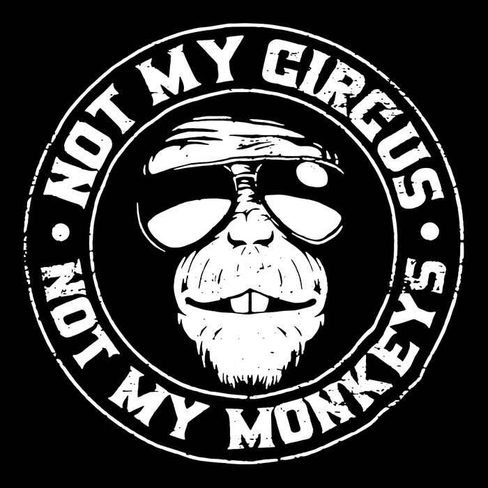 Not My Circus Not My Monkeys Stripe Pom Pom Beanie
