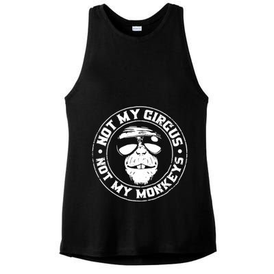 Not My Circus Not My Monkeys Ladies PosiCharge Tri-Blend Wicking Tank