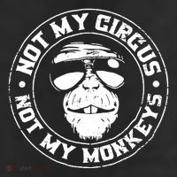 Not My Circus Not My Monkeys 11oz C Handle Ceramic Mug
