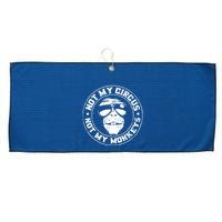 Not My Circus Not My Monkeys Large Microfiber Waffle Golf Towel