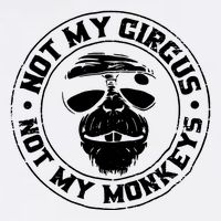 Not My Circus Not My Monkeys Garment-Dyed Sweatshirt
