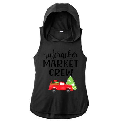 Nutcracker Market Crew Matching Christmas Shopping Ladies PosiCharge Tri-Blend Wicking Draft Hoodie Tank