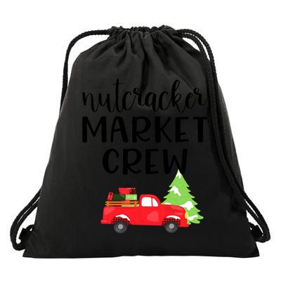 Nutcracker Market Crew Matching Christmas Shopping Drawstring Bag