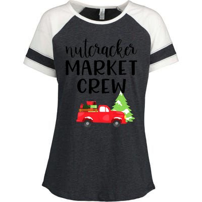 Nutcracker Market Crew Matching Christmas Shopping Enza Ladies Jersey Colorblock Tee