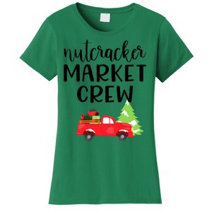 Nutcracker Market Crew Matching Christmas Shopping Women's T-Shirt