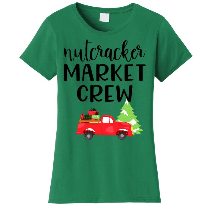 Nutcracker Market Crew Matching Christmas Shopping Women's T-Shirt