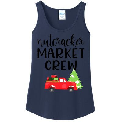 Nutcracker Market Crew Matching Christmas Shopping Ladies Essential Tank