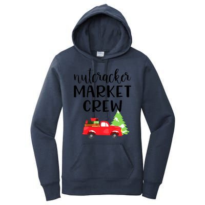 Nutcracker Market Crew Matching Christmas Shopping Women's Pullover Hoodie