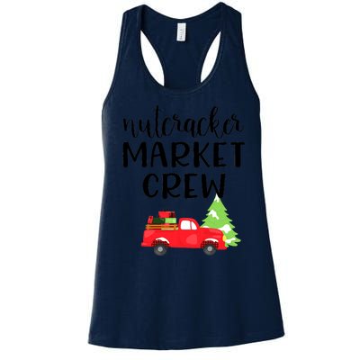 Nutcracker Market Crew Matching Christmas Shopping Women's Racerback Tank