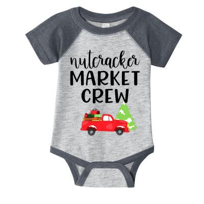 Nutcracker Market Crew Matching Christmas Shopping Infant Baby Jersey Bodysuit