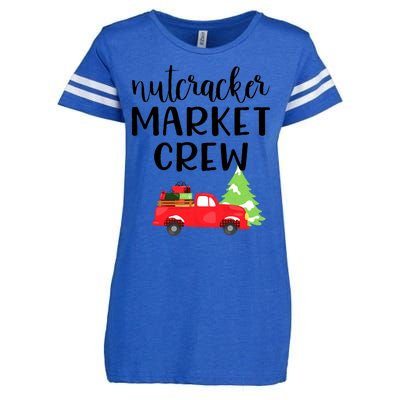 Nutcracker Market Crew Matching Christmas Shopping Enza Ladies Jersey Football T-Shirt