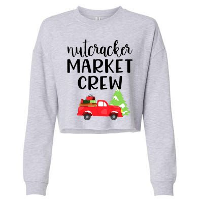 Nutcracker Market Crew Matching Christmas Shopping Cropped Pullover Crew