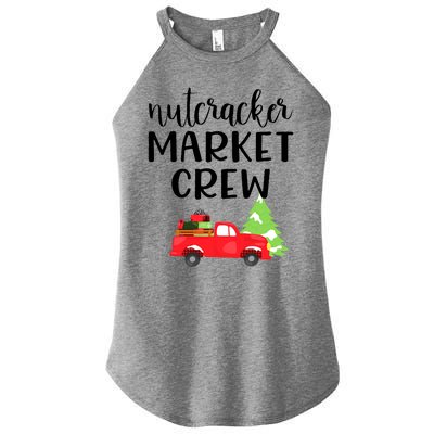 Nutcracker Market Crew Matching Christmas Shopping Women's Perfect Tri Rocker Tank