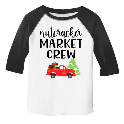 Nutcracker Market Crew Matching Christmas Shopping Toddler Fine Jersey T-Shirt