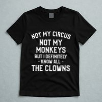 Not My Circus Not My Monkeys But I Definitely Know Nanny T-Shirt