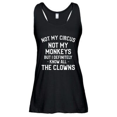 Not My Circus Not My Monkeys But I Definitely Know Nanny Ladies Essential Flowy Tank