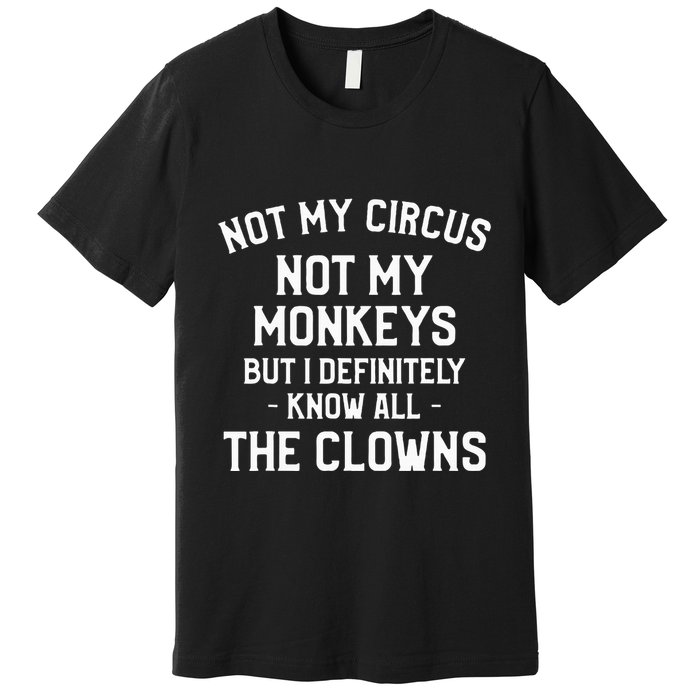 Not My Circus Not My Monkeys But I Definitely Know Nanny Premium T-Shirt