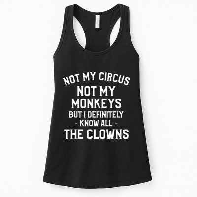 Not My Circus Not My Monkeys But I Definitely Know Nanny Womens Tank Top