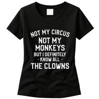 Not My Circus Not My Monkeys But I Definitely Know Nanny Womens T-Shirt