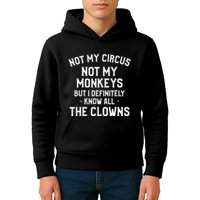 Not My Circus Not My Monkeys But I Definitely Know Nanny Kids Hoodie