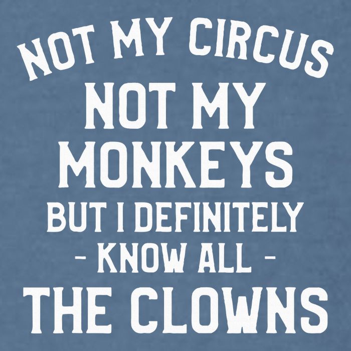 Not My Circus Not My Monkeys But I Definitely Know Nanny Garment-Dyed Sweatshirt