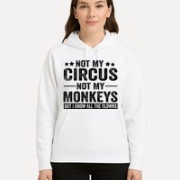 Not My Circus Not My Monkeys But I Definitely Know All The Clowns Funny Saying Hoodie