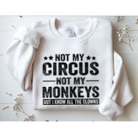 Not My Circus Not My Monkeys But I Definitely Know All The Clowns Funny Saying Sweatshirt