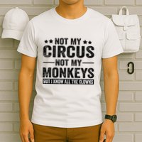Not My Circus Not My Monkeys But I Definitely Know All The Clowns Funny Saying T-Shirt