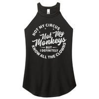 Not My Circus Not My Monkeys But I Definitely Know All The Clowns Funny Saying Women's Perfect Tri Rocker Tank