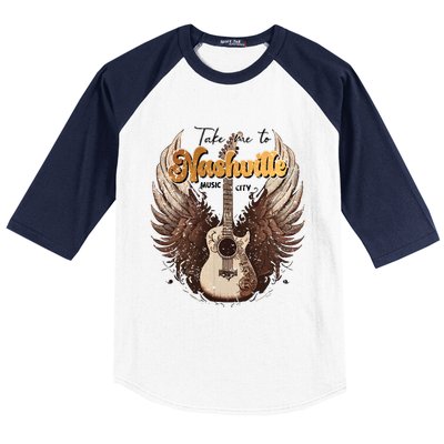 Nashville Music City Super Soft Howdy Baseball Sleeve Shirt