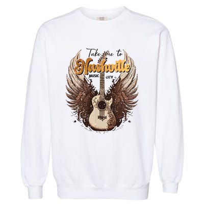 Nashville Music City Super Soft Howdy Garment-Dyed Sweatshirt