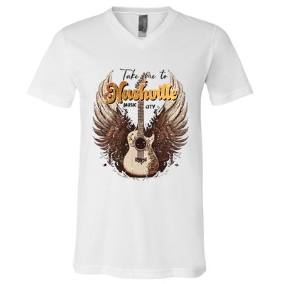 Nashville Music City Super Soft Howdy V-Neck T-Shirt