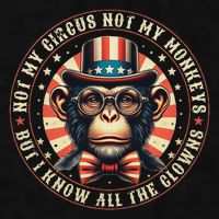 Not My Circus Not My Monkeys But I Know All The Clowns Ladies PosiCharge Tri-Blend Wicking Tank