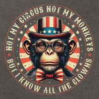 Not My Circus Not My Monkeys But I Know All The Clowns Cotton Canvas Backpack