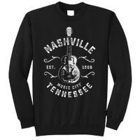 Nashville Music City Usa Gift Funny Vintage Gift Sweatshirt