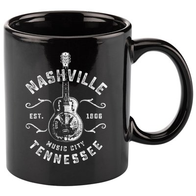 Nashville Music City Usa Gift Funny Vintage Gift 11oz C Handle Ceramic Mug