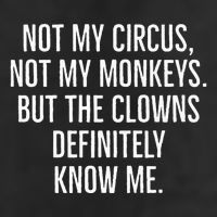 Not My Circus Not My Monkeys But The Clowns Definitely Know Cool Comfort Performance Bucket Hat