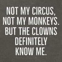 Not My Circus Not My Monkeys But The Clowns Definitely Know Cotton Canvas Backpack
