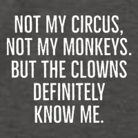 Not My Circus Not My Monkeys But The Clowns Definitely Know Vector Backpack