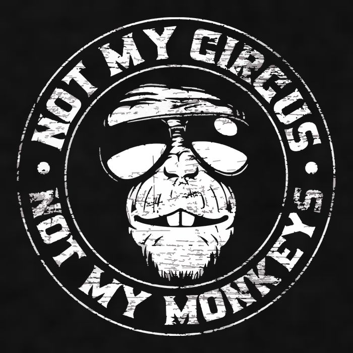 Not My Circus Not My Monkeys Ladies PosiCharge Tri-Blend Wicking Tank