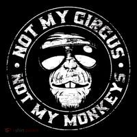 Not My Circus Not My Monkeys Hooded Wearable Blanket