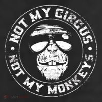 Not My Circus Not My Monkeys Adult Drive Performance Visor