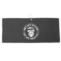 Not My Circus Not My Monkeys Large Microfiber Waffle Golf Towel