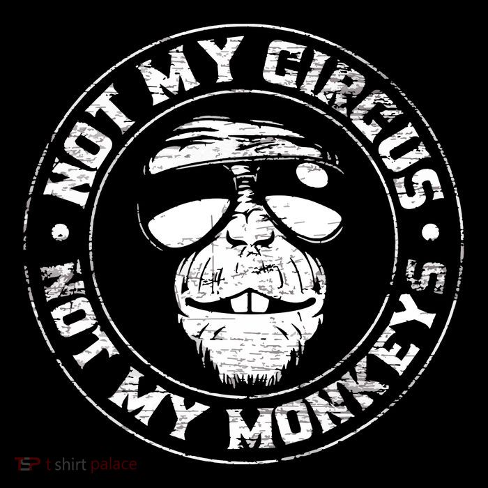 Not My Circus Not My Monkeys Pom Pom 12in Knit Beanie
