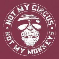 Not My Circus Not My Monkeys 16oz Travel Tumbler