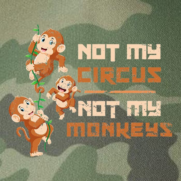 Not My Circus Not My Monkeys Legacy Tie Dye Trucker Hat