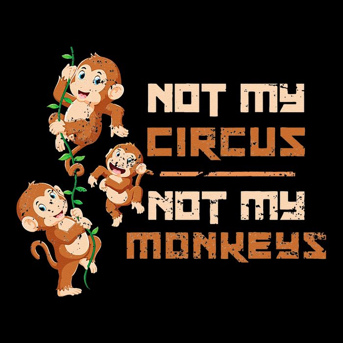 Not My Circus Not My Monkeys Tall T-Shirt